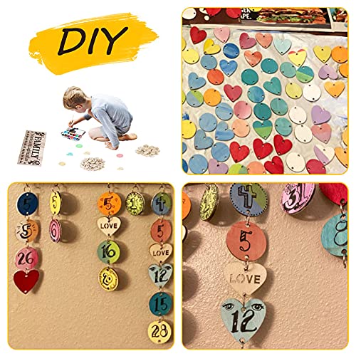 Family Birthday Reminder Calendar,Wooden Wall Hanging Calendar Board,Birthday Reminder Hanging Sign Tracker Diy Plaque Board With 100Pcs Tags For Gifts,Home Decor,Anniversary,Classroom #TOP3