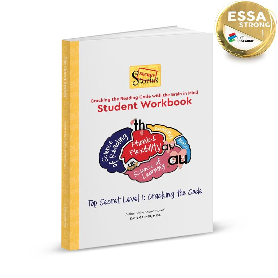 Secret Stories® Phonics Student Workbook Level 1 – Science of Reading Phonics Practice Book with 200+ Pages of Structured Literacy Activities for Kids, ESSA Tier 1 Approved      Flexibound – March 15, 2026