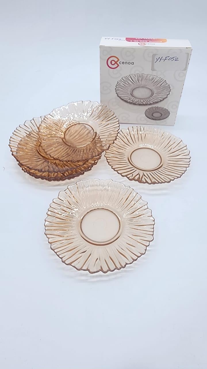 Tea Plate 6Pcs Diamond (Made in Turkey)