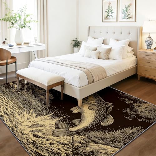 Tapis de salon lavable 60 x 90 cm idéal contre les sols glissants - 4