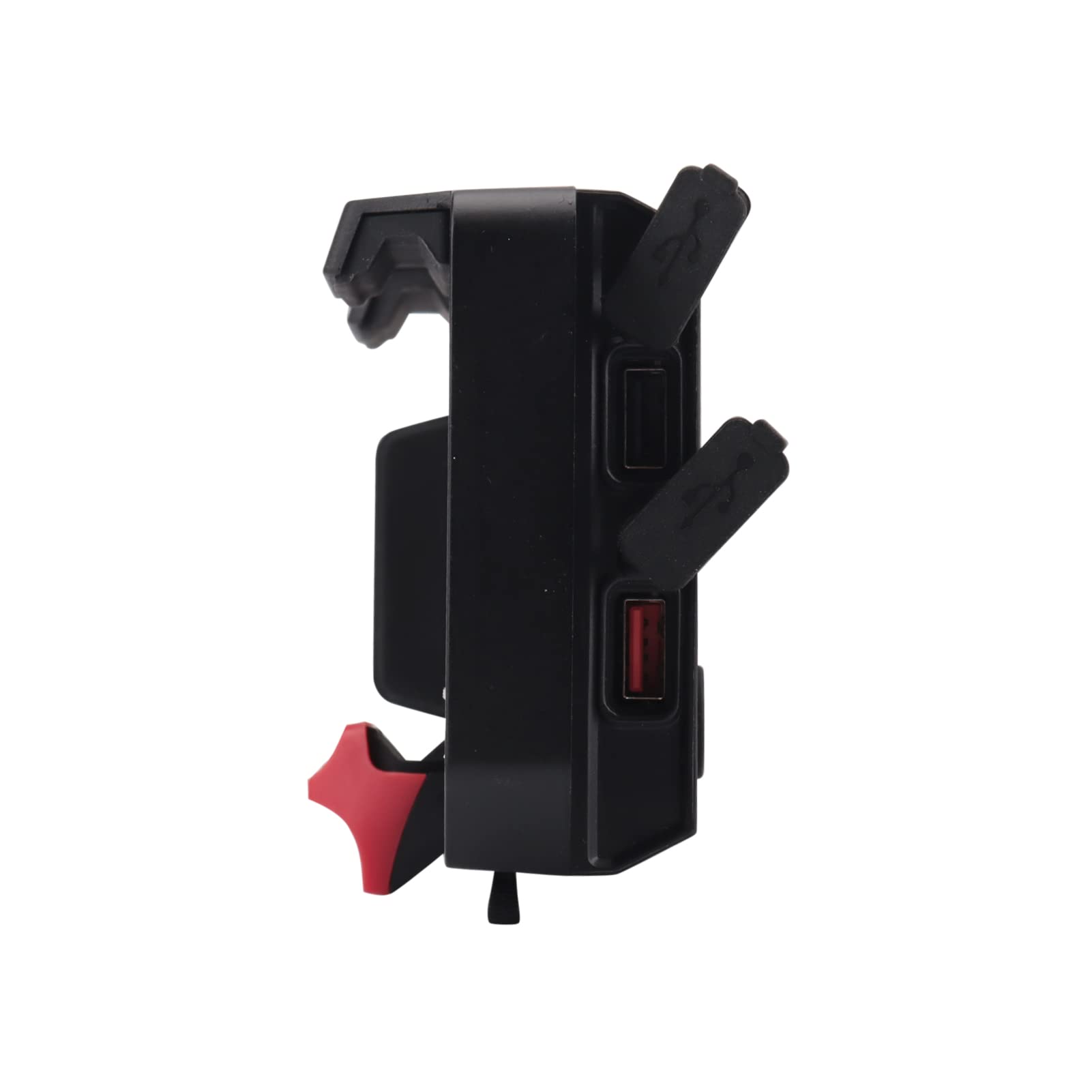 Shkalacar Support de téléphone portable pour moto, support de charge sans fil avec deux ports USB, remplacement pour BMW (nouvelle mise à niveau)