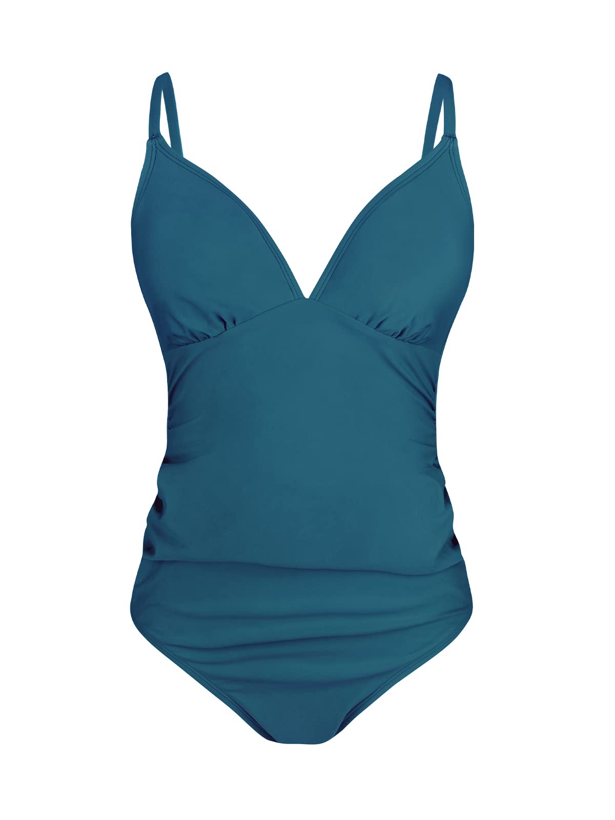 CUPSHE Costume da bagno premaman per donna Costumi interi Costumi da bagno per gravidanza Spalline regolabili increspato