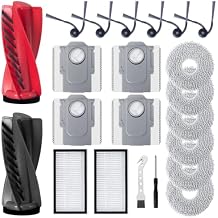Accessories Roborock Saros 10R robot vacuum cleaner Accessories Set, replacement parts with 1 main brush, 2 filters, 6 side brush, 4 dust bags, 6 wiping experts, 1 brush, 1 screwdriver