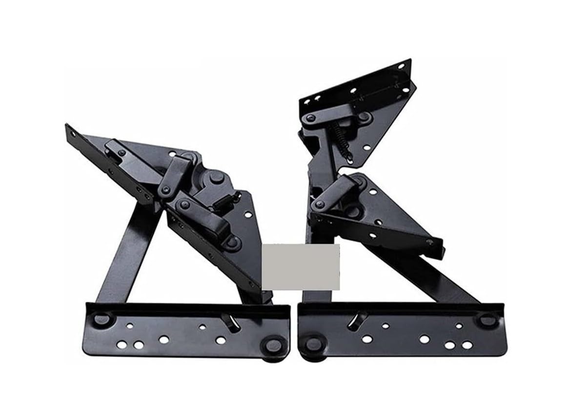 Bisagra de trinquete de sofá ajustable de 3 posiciones, mecanismo de oscilación de acero galvanizado resistente for marco de sofá cama de bricolaje, lote de 1 par