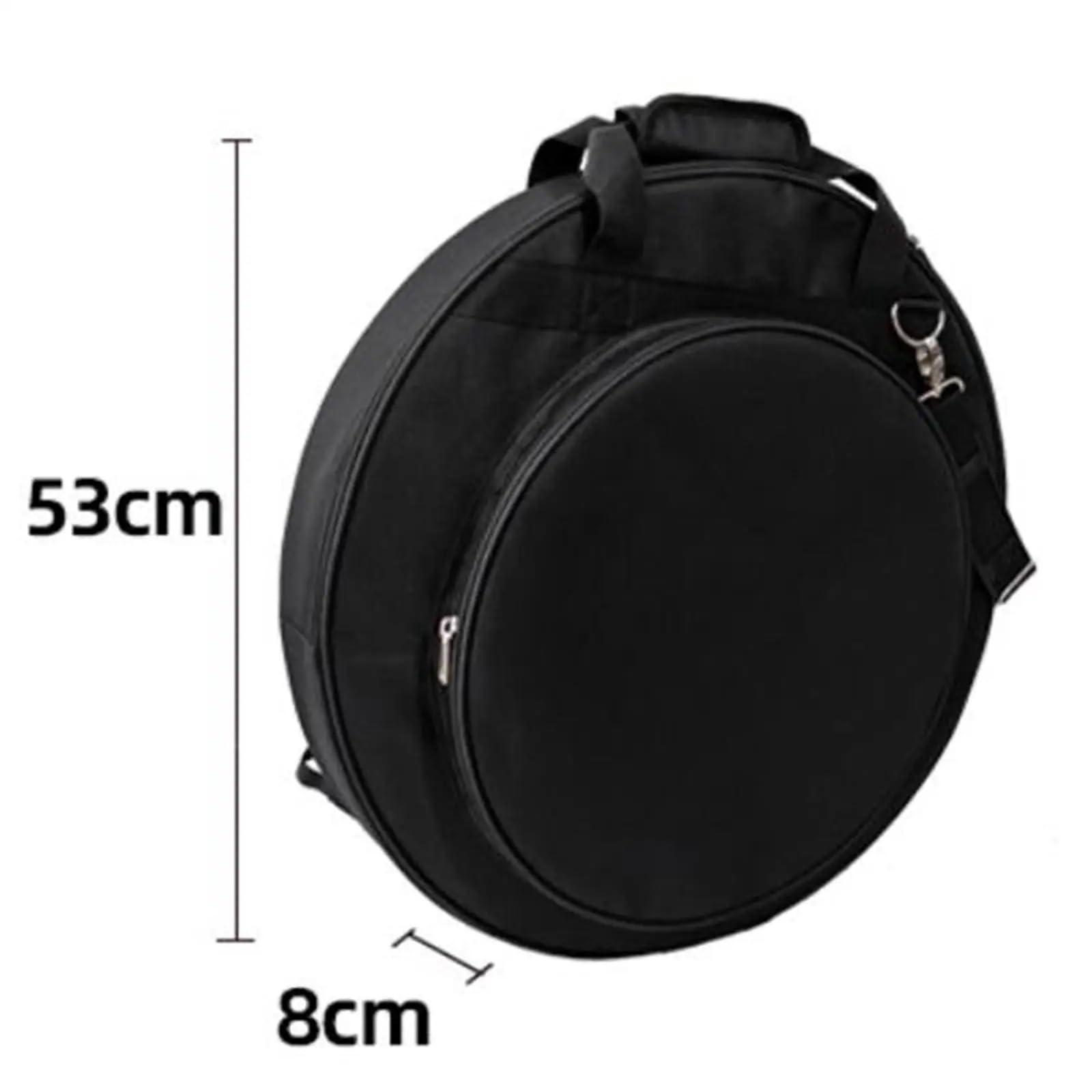 Bolsa Platillos Bolsa portátil for platillos de tambor tela Oxford con asa y divisores, estuche grande almacenamiento a prueba polvo for viajes