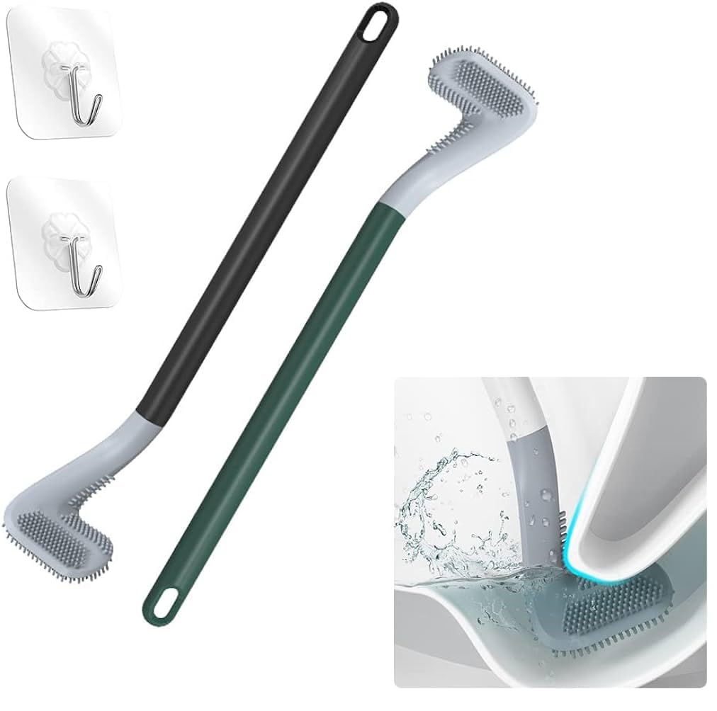 KESI Golf Shape Silicone Water Drop Toilet Brush and Holder Set, Wall Mounted Deep Cleaning Toilet Bowl Brush for Bathroom Toilet Brush and Holder(Pack of 2) (B0CVV38BDS) Amazon Price History, Amazon Price Tracker