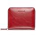 Produktbild KAVAJ Damen Geldbörse Portemonnaie Leder Paris Rot mit RFID Schutz. Portmonee Geldbeutel Brieftasche Kurz Klein aus Echtleder für Frauen