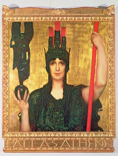 Impression Tableaux Pallas Athena Von Stuck | Toile Fine Art de Qualité