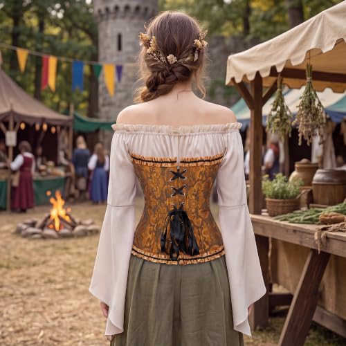 Image of frawirshau Women's Overbust Costume Corset Renaissance Victorian