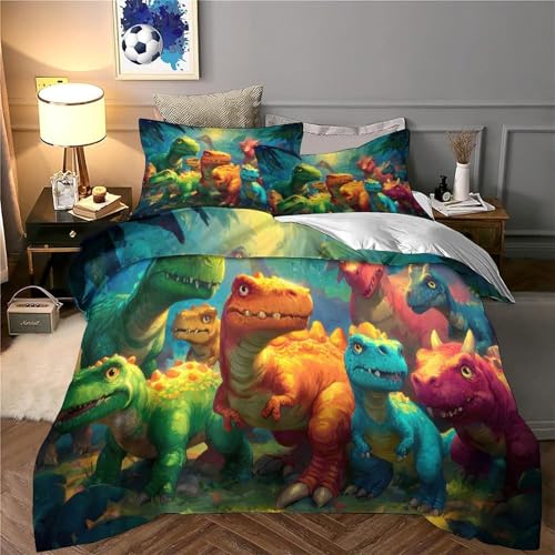 Housse de couette dinosaure 3D de qualité supérieure en microfibre douce