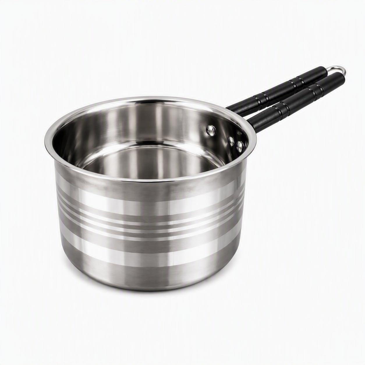 2 LTR Stainless Steel Sauce Pan | Heavy Bottom Design for Even Heating | Tea & Milk Boiling Pot | Induction + Gas Stove Compatible | Long Lasting Finish | Strong Grip Handle-image-24