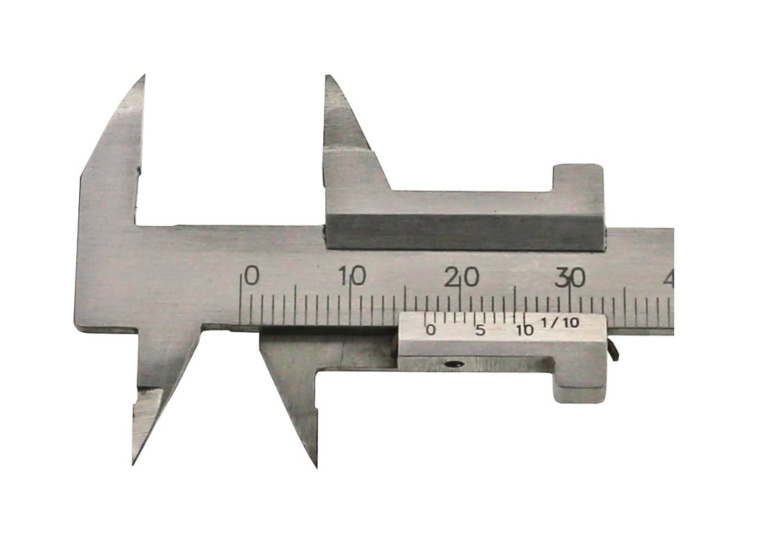 CNC QUALITÄT Klein Messschieber - Messbereich 80 mm - MONOBLOCK - mit spitzem Schnabel für Zahntechniker