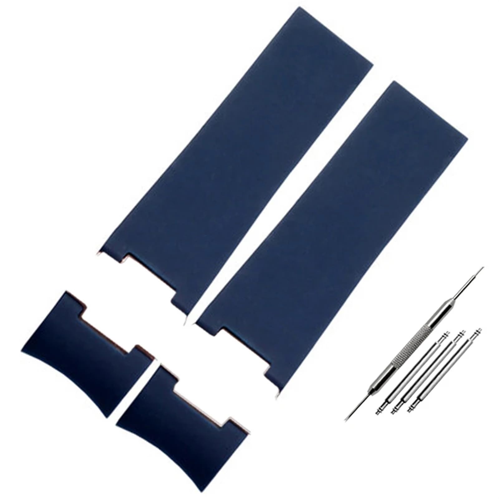 22x20mm DIVER and MARINE Waterproof Silicone Rubber watchband Wrist Watch Band Belt For Ulysse Nardin Man strap tools