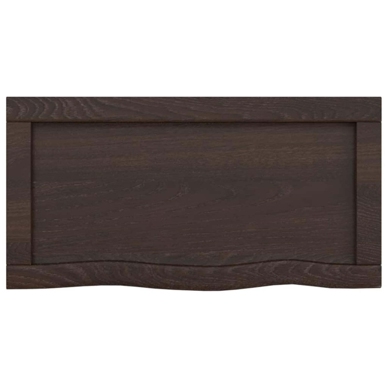 ZEYUAN Encimera de baño Madera Maciza tratada Gris Oscuro 60x30x6 cm, Encimera Cocina, Tablero para Mesa, Encimera Lavabo, Muebles De Baño - 3156199