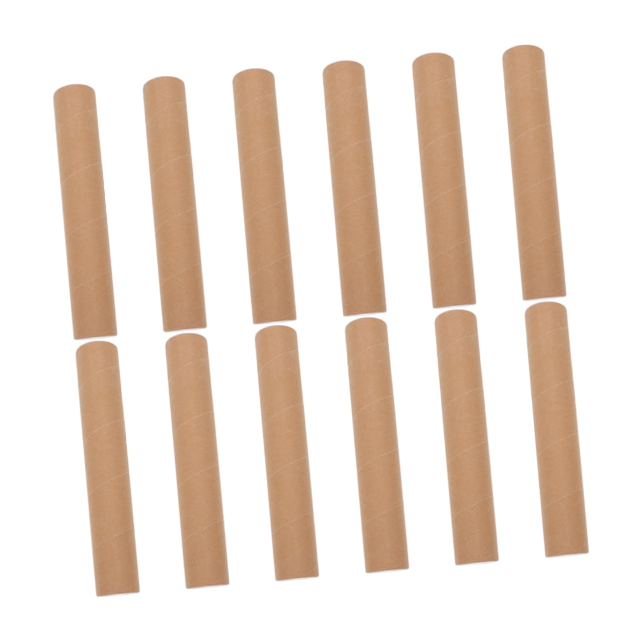 STOBOK Lot de 12 Tubes à Affiche Ronds en Papier Kraft, Tube de Rangement pour Dessins, Résistant aux Déchirures Perforations