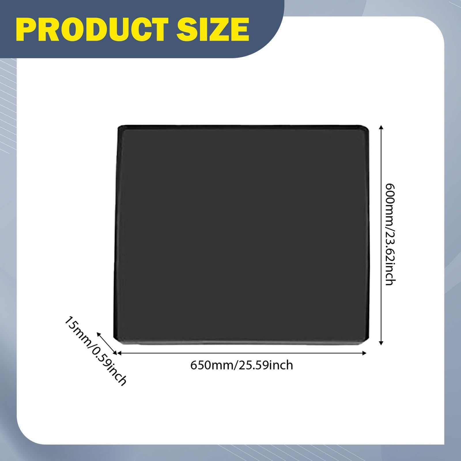 Protector de Encimera para Lavadora Y Secadora con Bordes Alfombrilla Multiusos para Lavadora Y Secadora, Ideal para La Lavandería, Negro, Individual