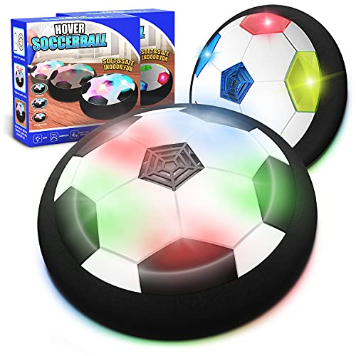Kids Toys Hover Soccer Ball (Set of 2), Battery Operated Air Floating Soccer Ball with LED Light and Soft Foam Bumper, Indoor Outdoor Hover Ball Game Gifts for Age 3 4 5 6 7 8-16 Year Old Boys Girls Kids Toys Hover Soccer Ball (Set of 2), Battery Operated Air Floating Soccer Ball with LED Light and Soft Foam Bumper, Indoor Outdoor Hover Ball Game Gifts for Age 3 4 5 6 7 8-16 Year Old Boys Girls