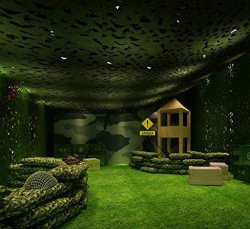 YFF-Plane Tarnnetz Sichtschutz - Wald Militär Green Mesh, Jagd Camouflage Netz leichte robuste für Camping Schießen… – Bild 4