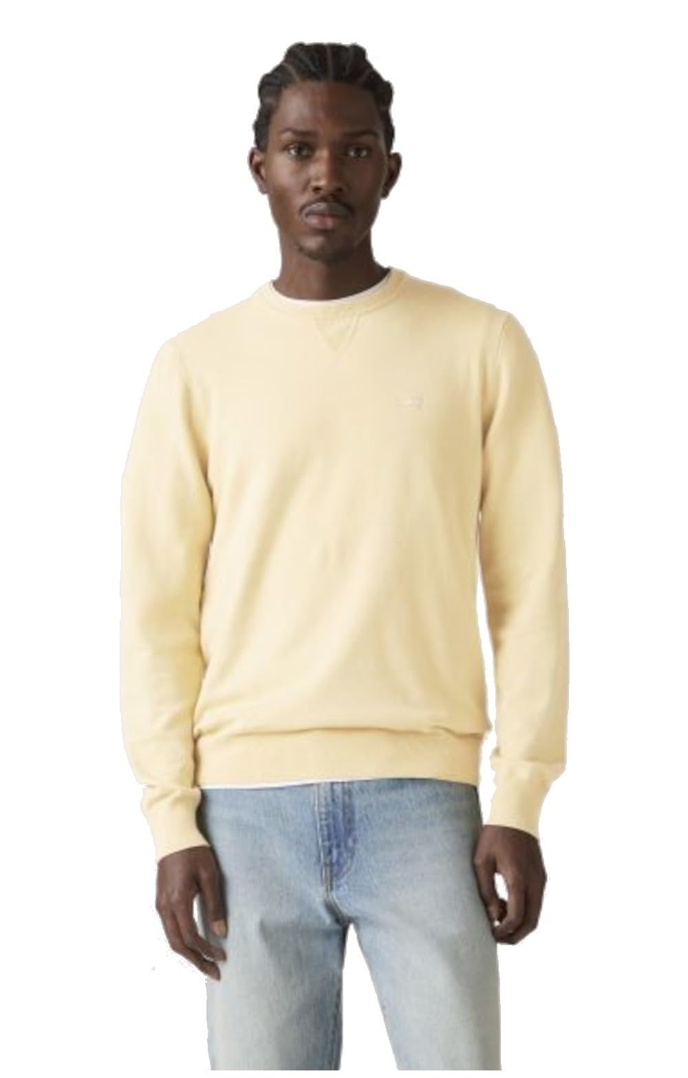 Levi's Men's Yellow / Rutabaga Pique Lightweight Housemark Sweater - 2XL