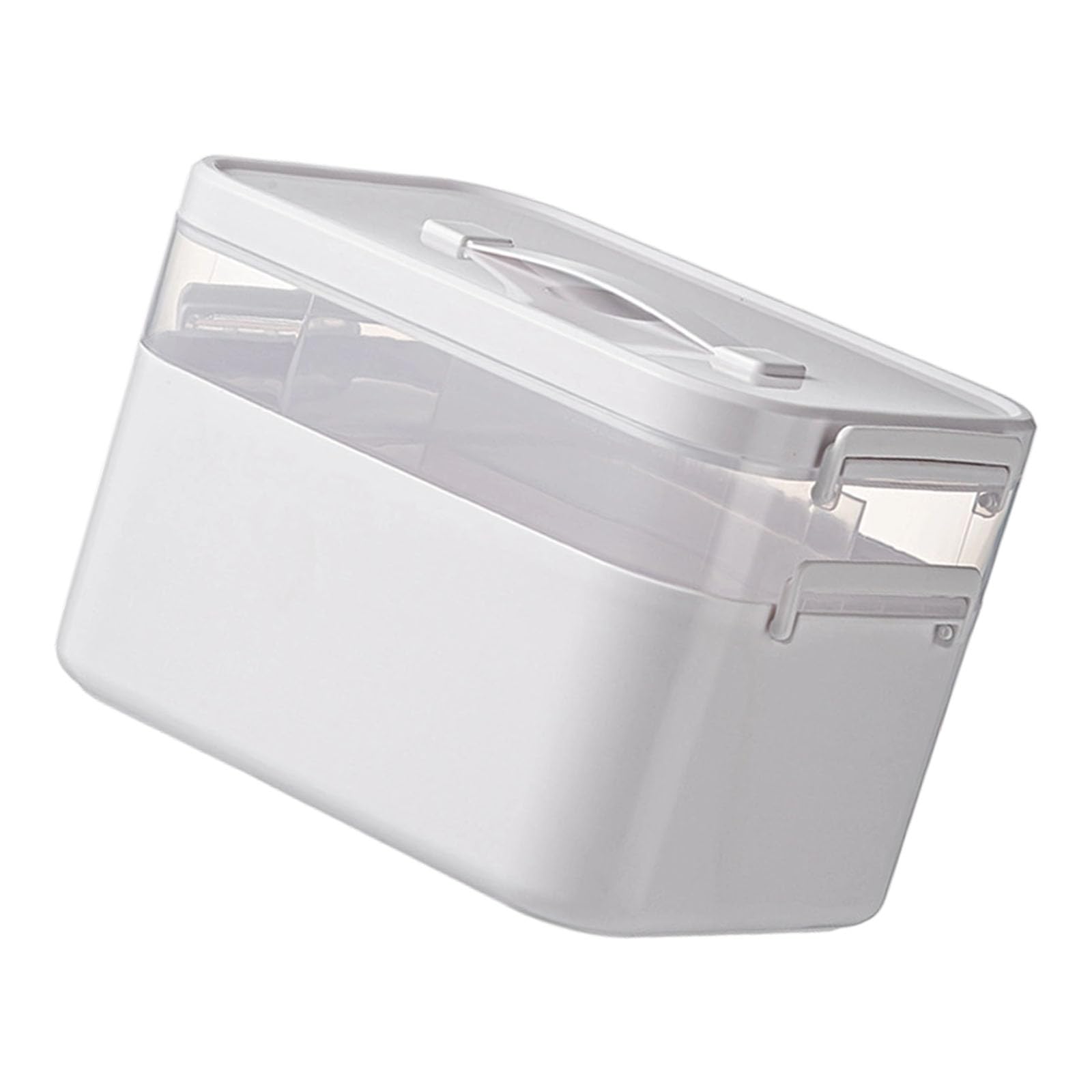 Nucelit Multilayer Clear Medicines Storage Box Portable Organizers with Spacious Compartments for Home Emergencys Supplies Home Clinics Organization Box