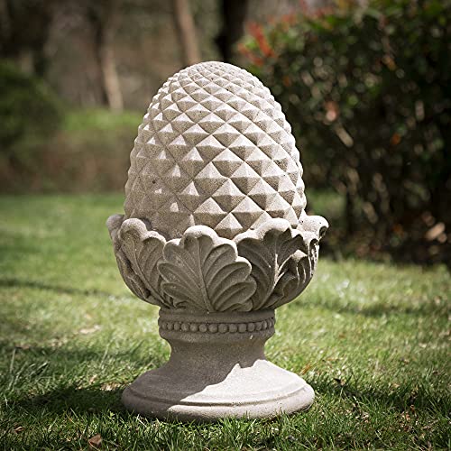 Glitzhome Gh20390 Artichoke Garden Statue, 16.5 Inch, Concrete Grey #TOP6