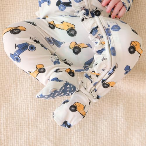 Image of Posh Peanut Baby Rompers Pajamas - Newborn Sleepers Boy Clothes - Kids One Piece PJ - Soft Viscose from Bamboo