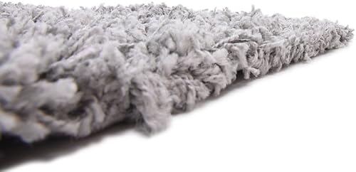 Miniatura 16 de Unique Loom Solid Shag Collection - Alfombra rectangular (4 pies 1 pulgada x 6 pies 1 pulgada, color gris nube)