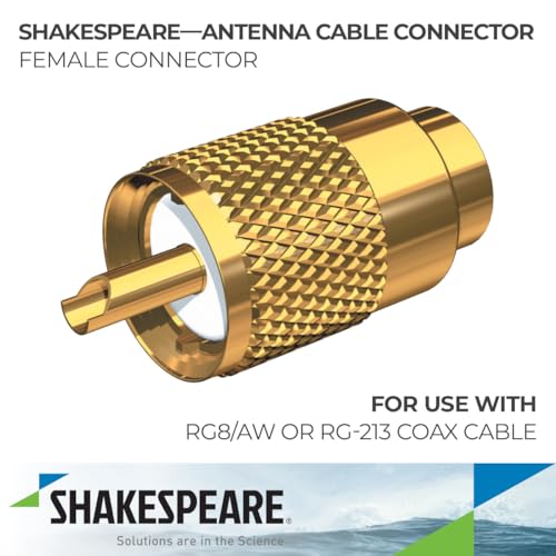 Conector Shakespeare PL-259-G para coaxial RG-8 y RG-213 miniatura 2