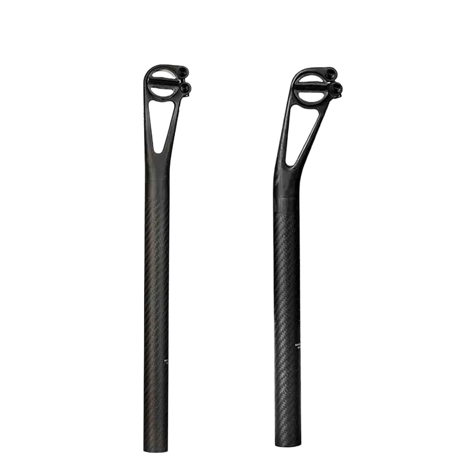 Reggisella in carbonio leggero 1 pezzo for ciclismo su strada | Arretramento 5/25 mm, 25,4/27,2/30,9/31,6 mm con viti in titanio, 150 g