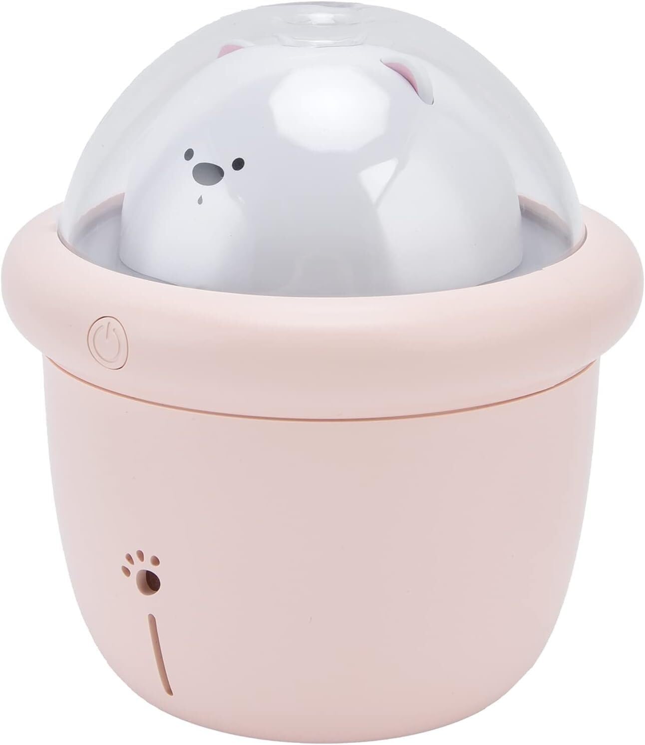 per Uso Domestico Articoli for la casa 200ml Umidificatore d'Aria dal Design Simpatico Animale Domestico Smart Timing Umidificatore da Tavolo Lampada Ambientale USB alimentatoRosa