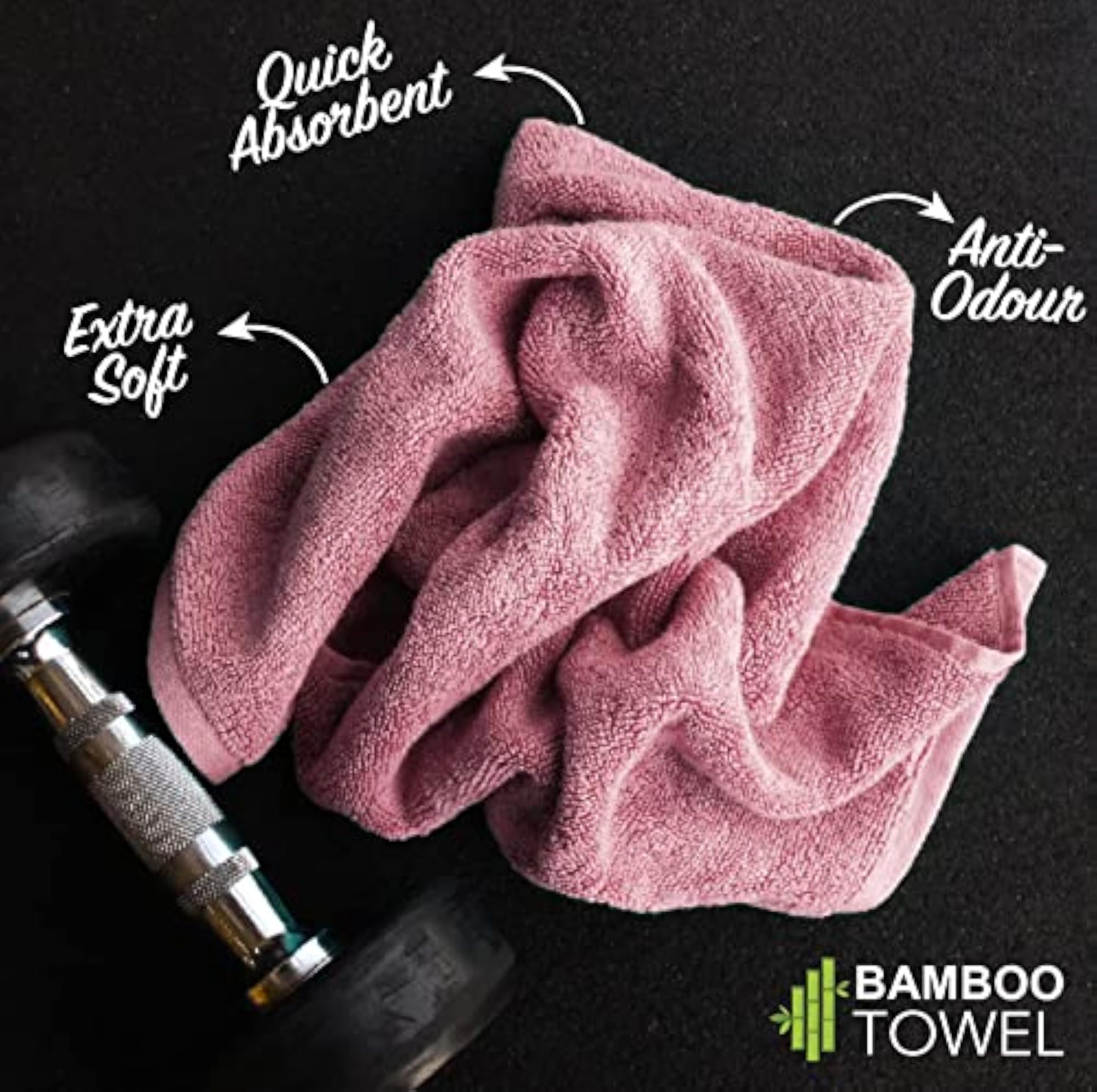 Bamboo Bath Towel, Ultra Absorbent, Pack of 3
