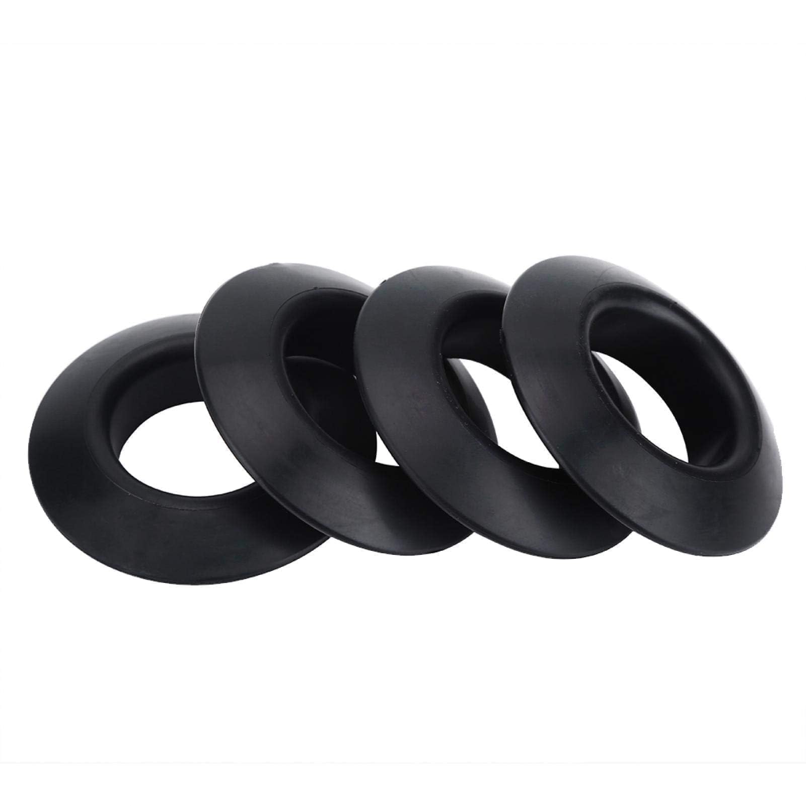 Vbestlife Black 4Pcs Drip Rings, Practical Rubber Drip Rings For Kayak Canoe Rafting Paddles Shaft