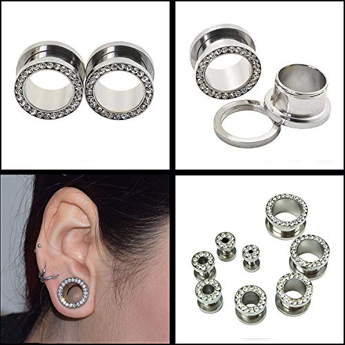 Crystal Ear Tunnels (1"(25mm))3