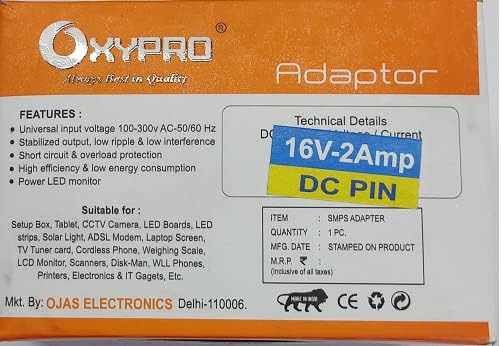 SV OXY Adaptor DC 16V 2A Input 100v-240 V SMPS Power Supply-image-36