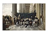 Spiffing Prints James Tissot - The Circle of The Rue Royale - Extra Large - Matte - Framed