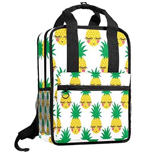Sac à dos pour garçons ergonomique jaune avec sac à lunettes d'été intégré