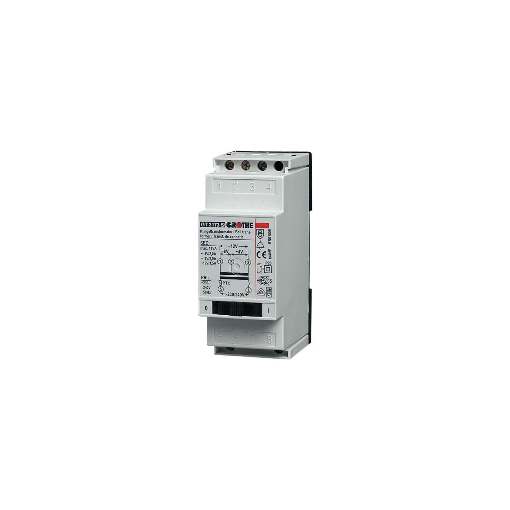 Transformateur pour sonnerie électrique basse tension 12V Grothe GT 3139s