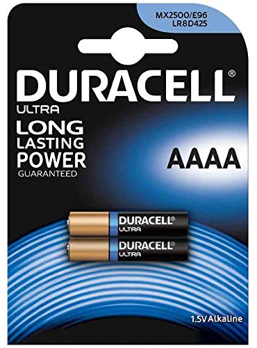 Duracell - Lote de 5 blísteres de 2 pilas alcalinas Ultra M3 (AAAA/MX2500)
