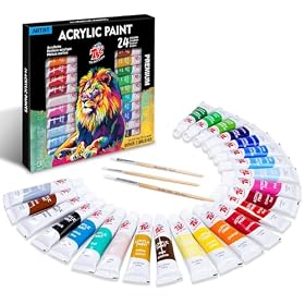 TBC The Best Crafts Pintura Acrílica 24 Tubos 9.5 ml