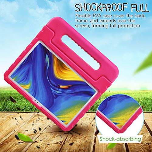 Newstyle Kids Case For Samsung Galaxy Tab A7 10.4 2020 T500 T505, Shockproof Light Weight Protection Handle Stand Kids Case For Samsung Galaxy Tab Tab A7 10.4 Inch 2020 Model (Rose) #TOP5
