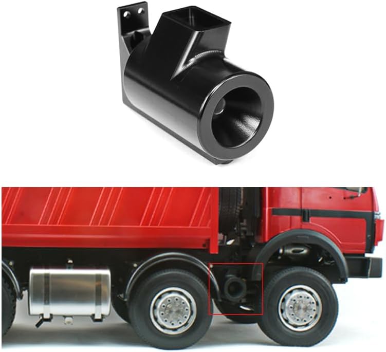 TOUCAN RC HOBBY LESU Parts Metal Air Filter for Handmade DIY for Tamiya 1/14 RC Tractor Semi Truck Car Model