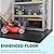 Devoko 6x4 FT Plastic Storage Shed, Outdoor Resin Garden Shed with Floor, Durable Tool Storage Shed with Lockable Door and Window for Patio, Garden, Backyard, Light Gray