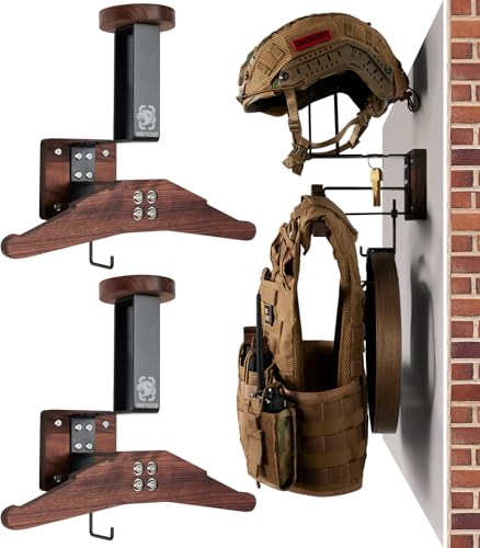 Image of ONETIGRIS Tactical Gear Wall Mount, Heavy Duty Helmet & Plate Carrier Rack