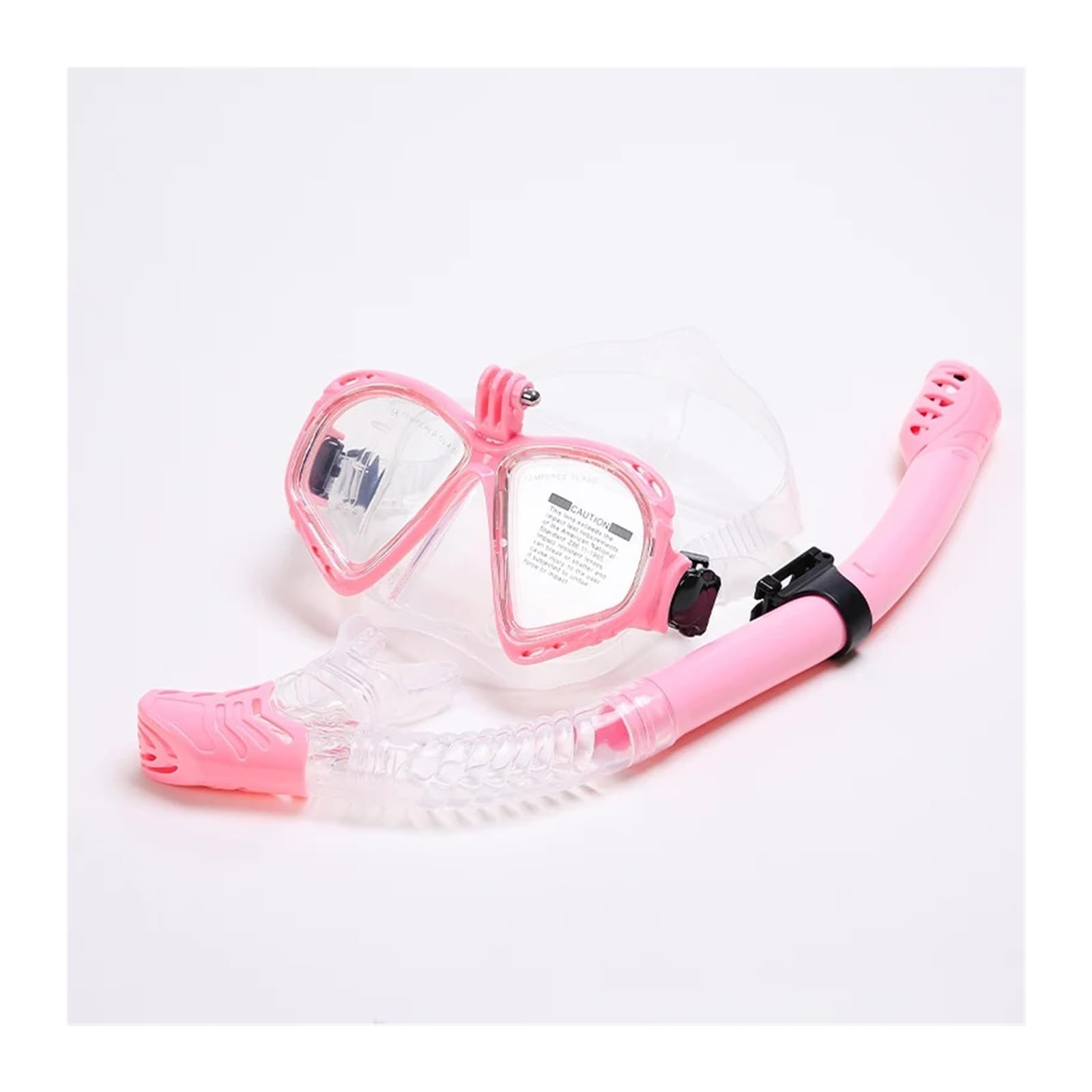 Kit de de Buceo Máscara de Snorkel, Conjunto de Snorkel, máscara de Buceo, Gafas de natación, Snorkel para cámara de Deportes submarinos GoPro Buceo(Plum)