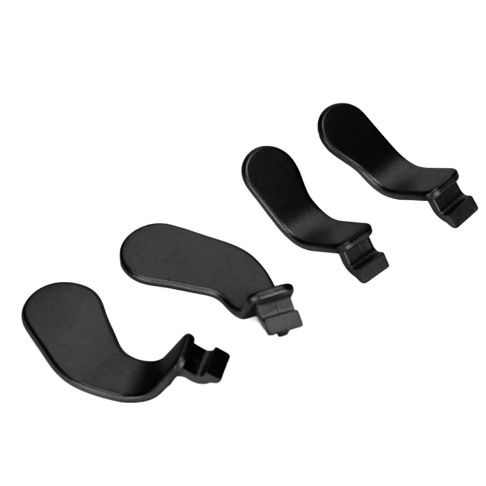 4 Unidades de Paletas de Control, Piezas de Repuesto de Acero Inoxidable con Cierre de Gatillo para Xbox One Elite Series 2, Modelo 1797 (Negro)