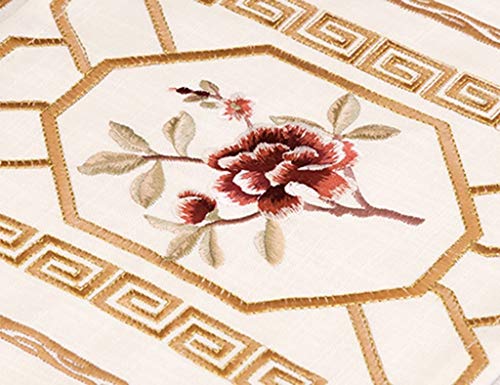 Nappe de restaurant et table de thé MU en coton brodé pour hôtel - 3