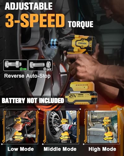EWORK 775 Ft-lbs Compact Impact Wrench