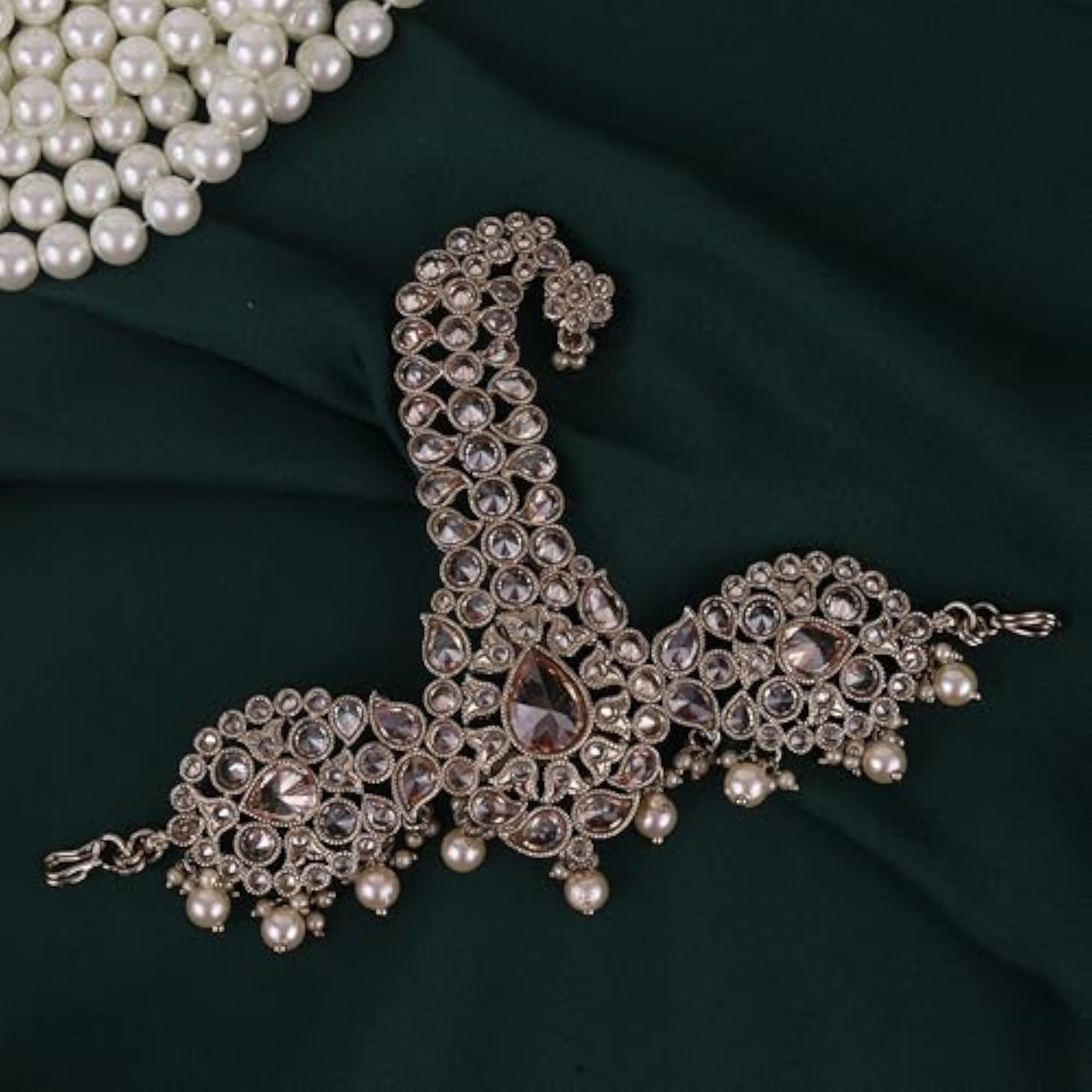 Gold Plated Pagdi Wedding Safa Kalgi for Groom