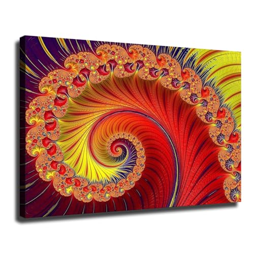Photo Fractal Art Flower Art Canvas Art Poster Canvas Print Wall Art Picture Indoor Bedroom Living Room Aesthetic Artwork Garage Cafe Decorative (20×30inch Unframed)