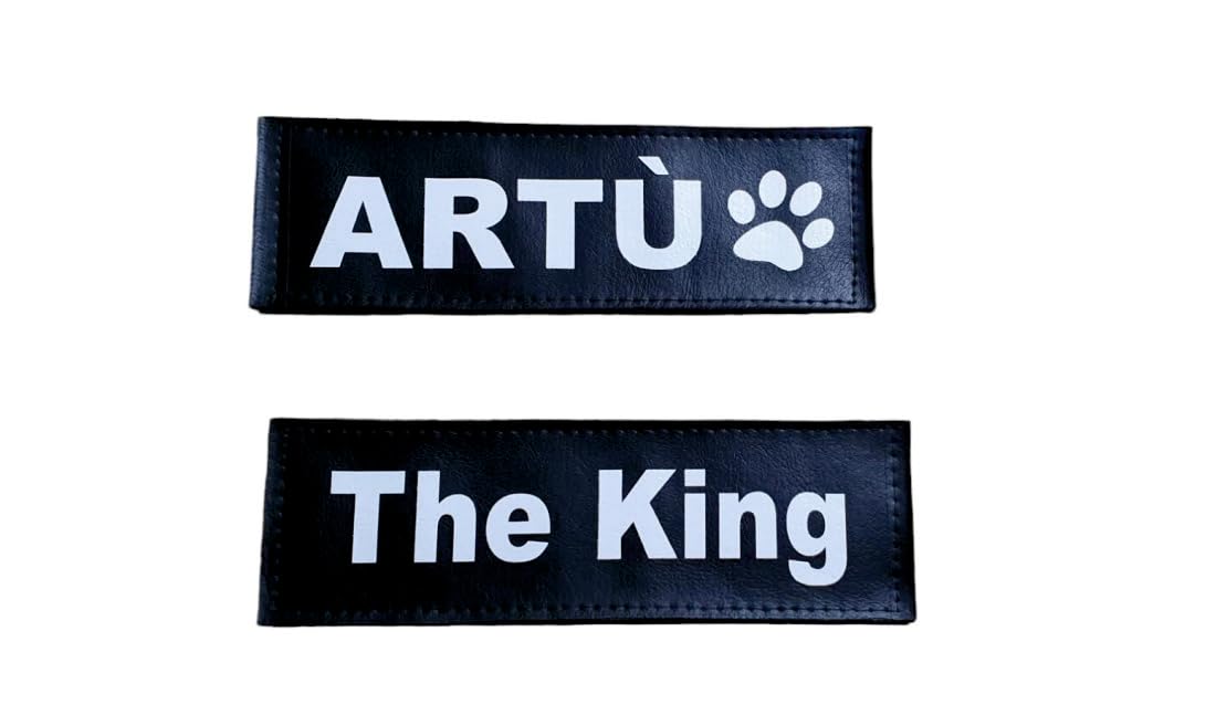 Lacucciadifido Etichette 16 x 5 cm Personalizzate Per Pettorina Cane Julius K9